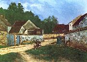 Alfred Sisley Dorfstrasse in Marlotte oil